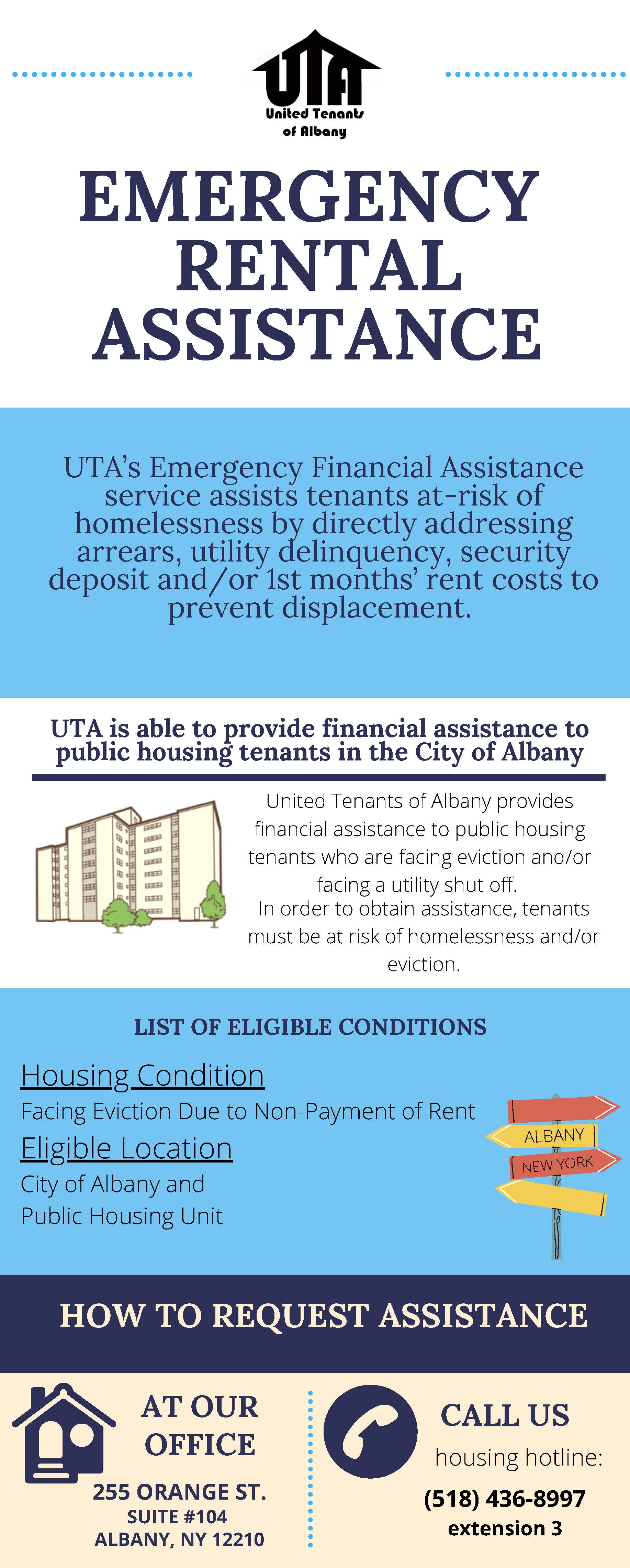 Rental Assistance info graphic