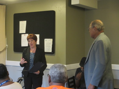 Mayor Sheehan presents Townsend Park Homes residents with Proclamation