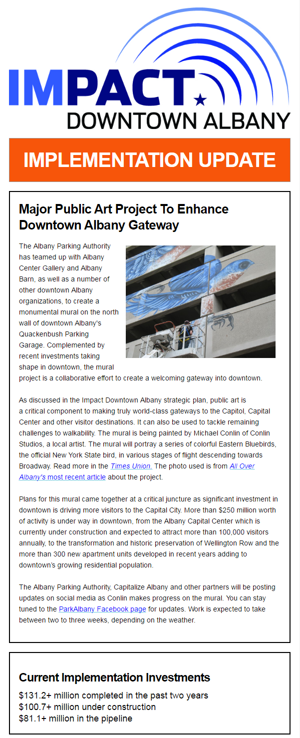 Impact Downtown Albany Update May 23