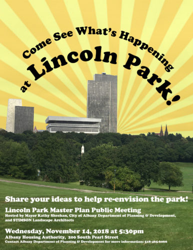 Lincoln Park Master Plan Community Meeting Flyer - November 14