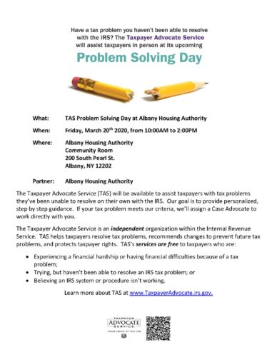 Problem solving day 03202020 Albany NY