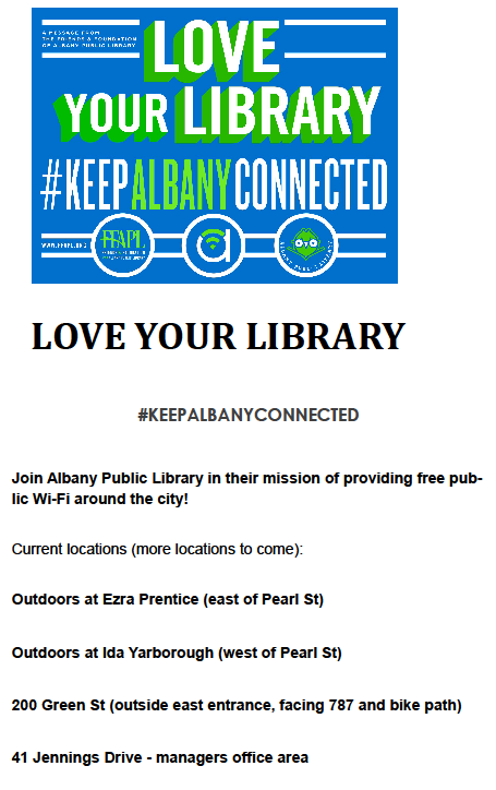 Keep Albany Connected